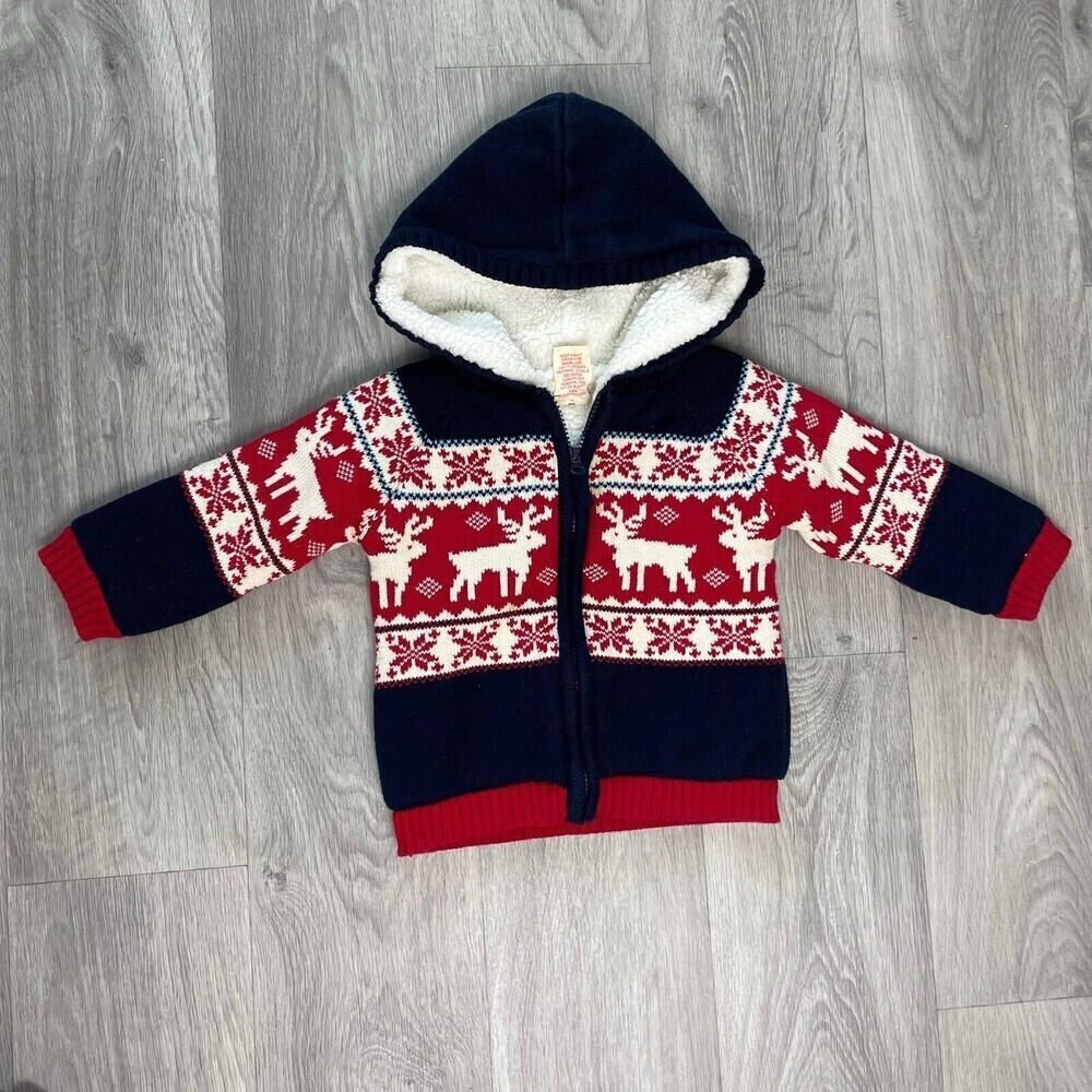 Rorie Whelan kids cardigan jacket Reindeer‎ Christmas Jacket Size 2T​​​​​​